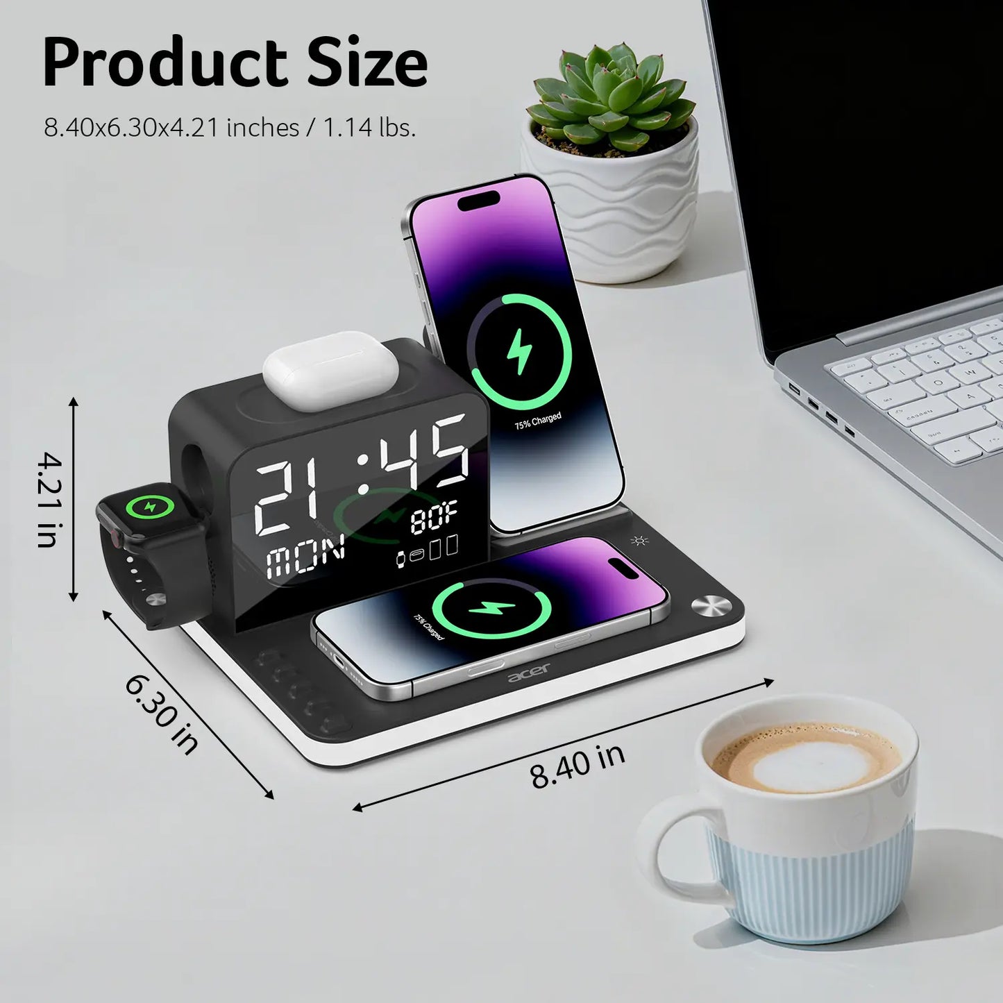 One Station to Rule Them All! ⚡️ 7-in-1 Charging Hub for your entire desk setup.